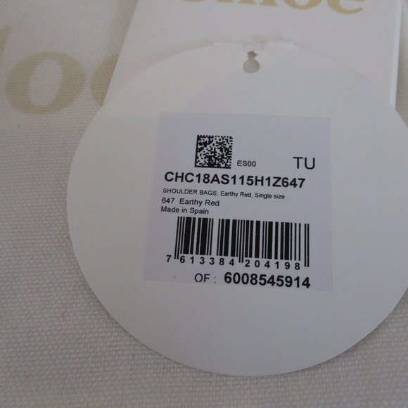 Chloe Red Crossbody Bag with Gold Chain - Picture 3 of 7